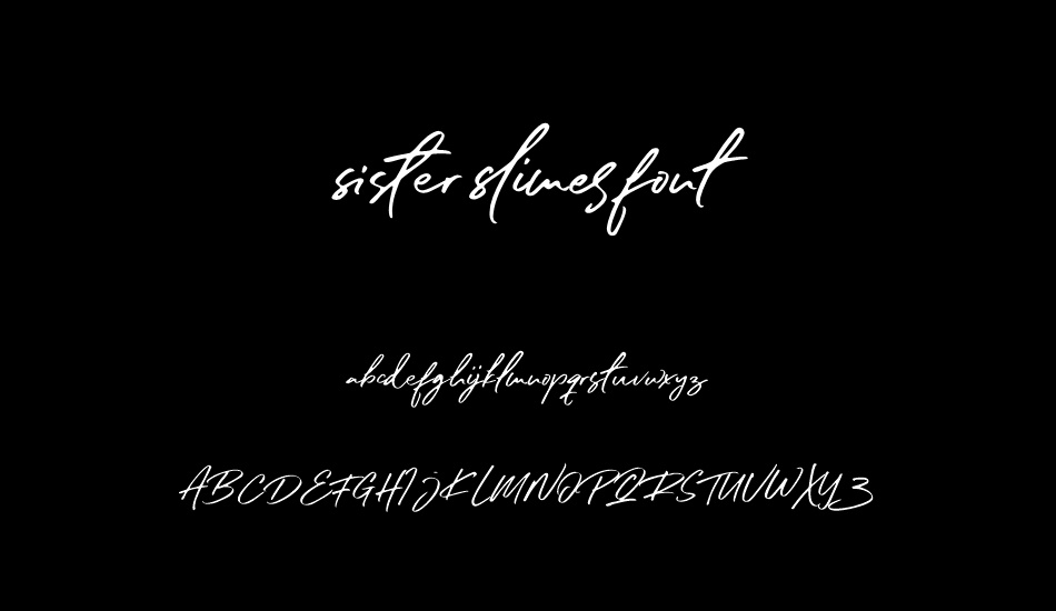 sister-slimes-font font