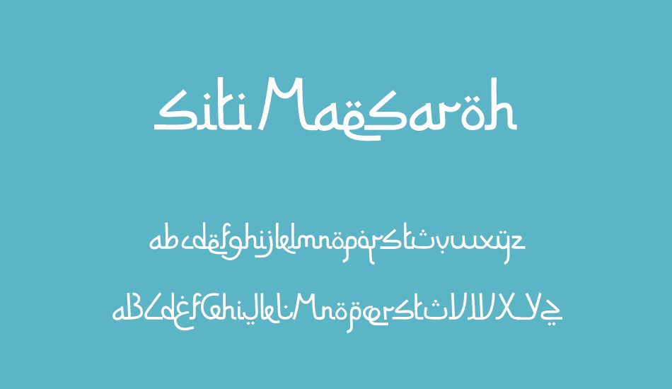 siti-maesaroh font