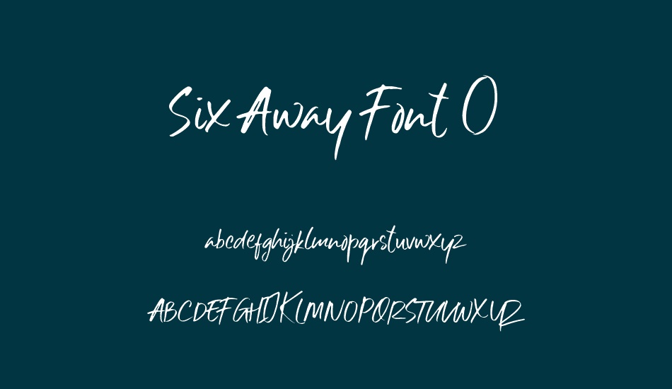 six-away-font-(demo) font