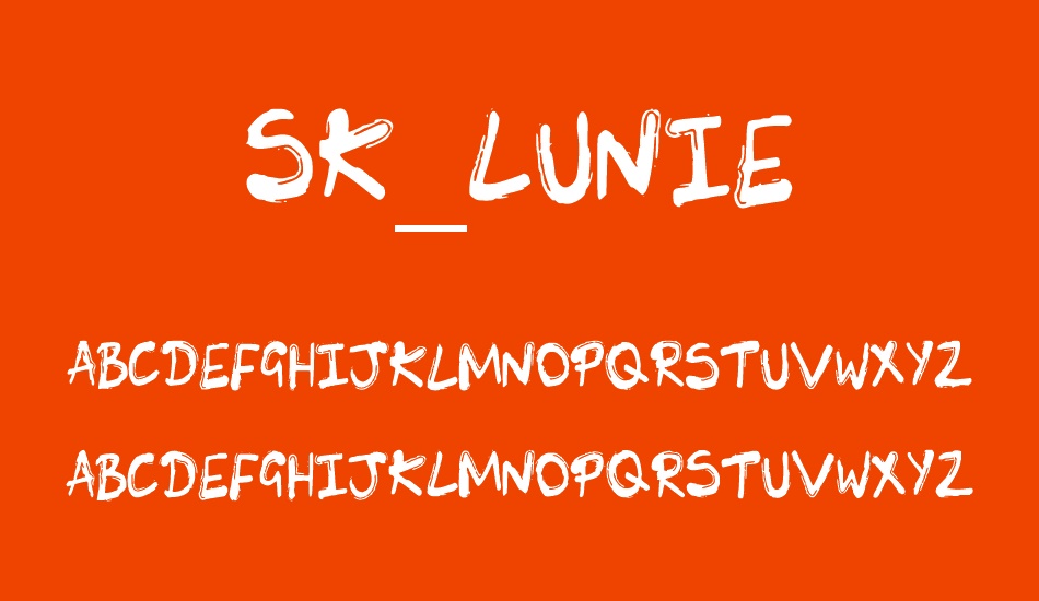 sk-lunıe font