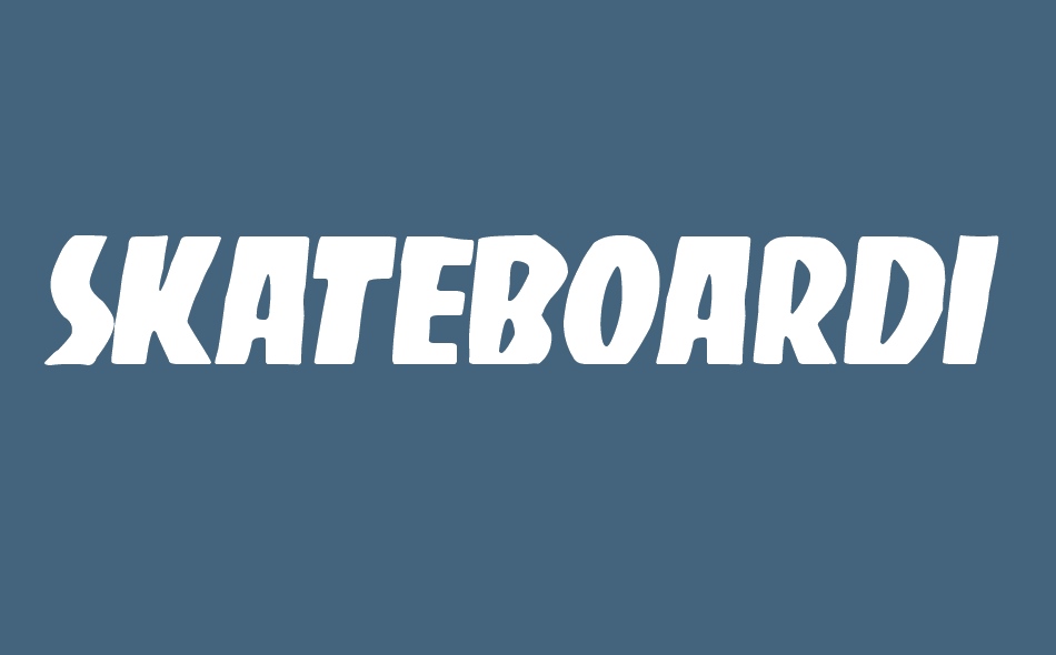 Skateboarding Club font big
