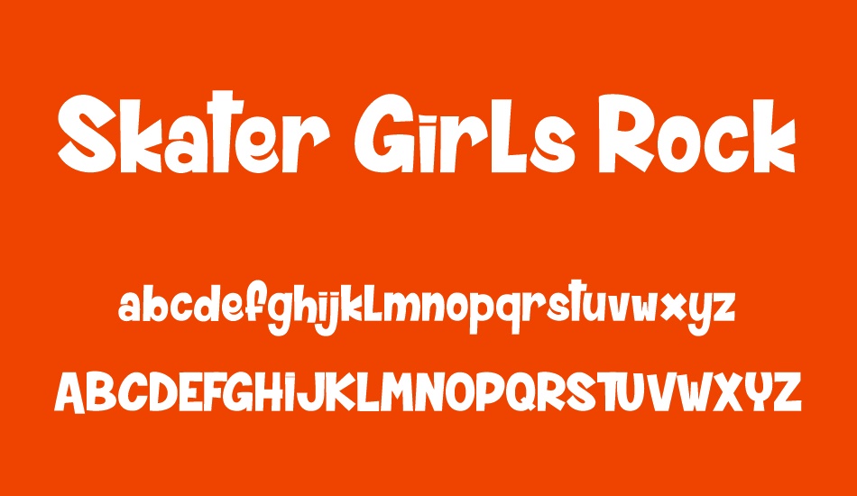 skater-girls-rock font