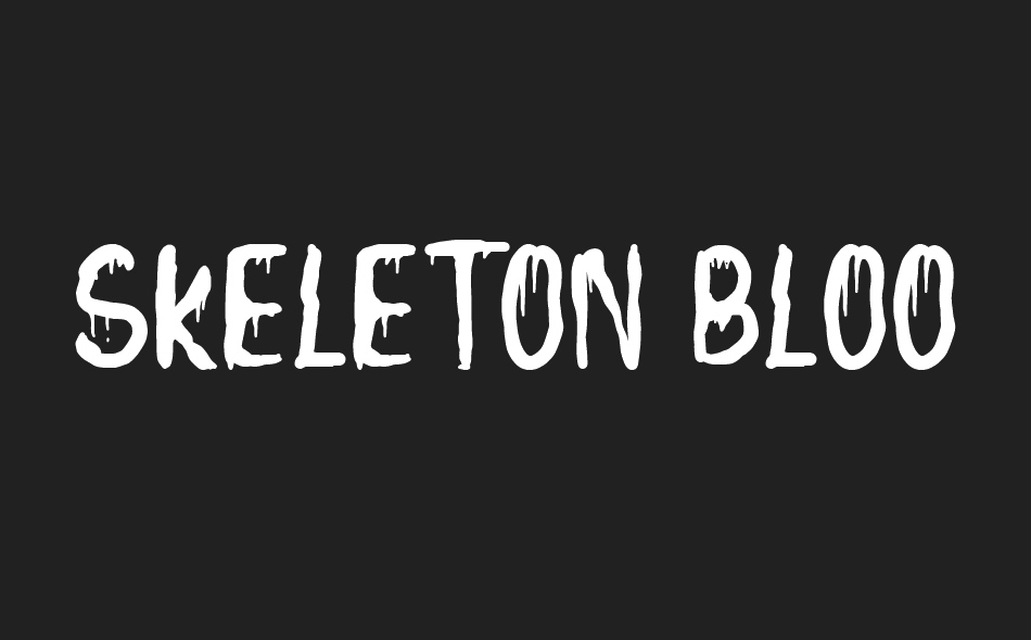 Skeleton Blood font big