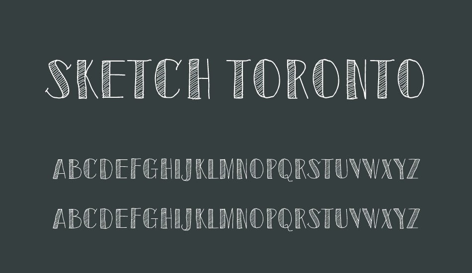 sketch-toronto font