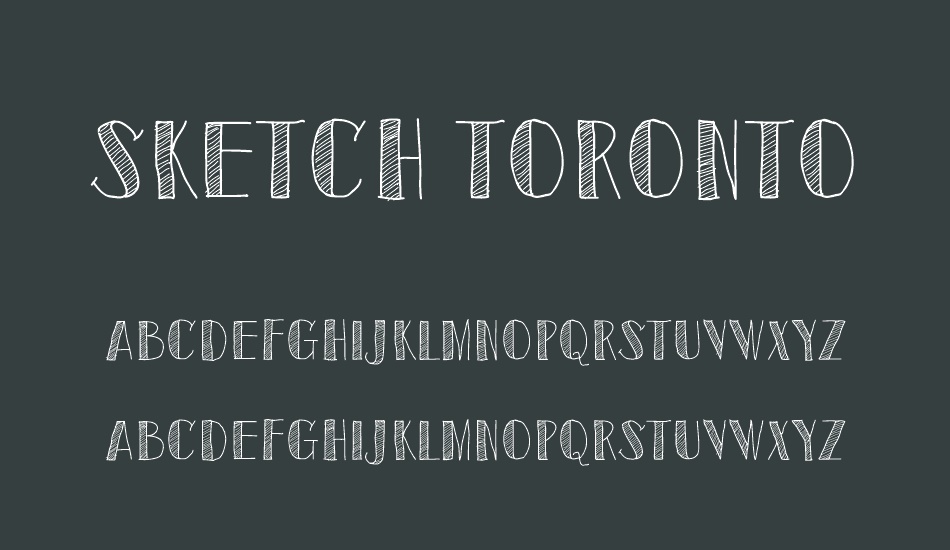 sketch-toronto font