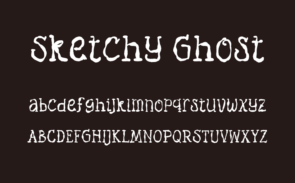 Sketchy Ghost font