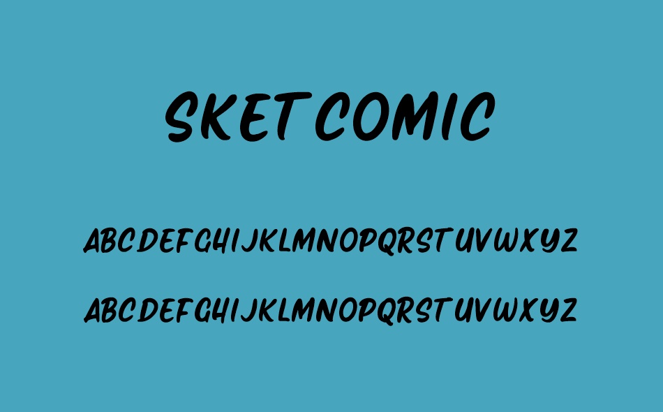 Sketcomic font