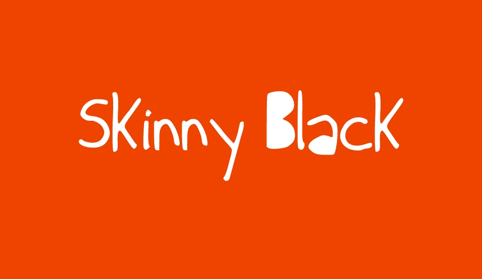 skinny-black font big