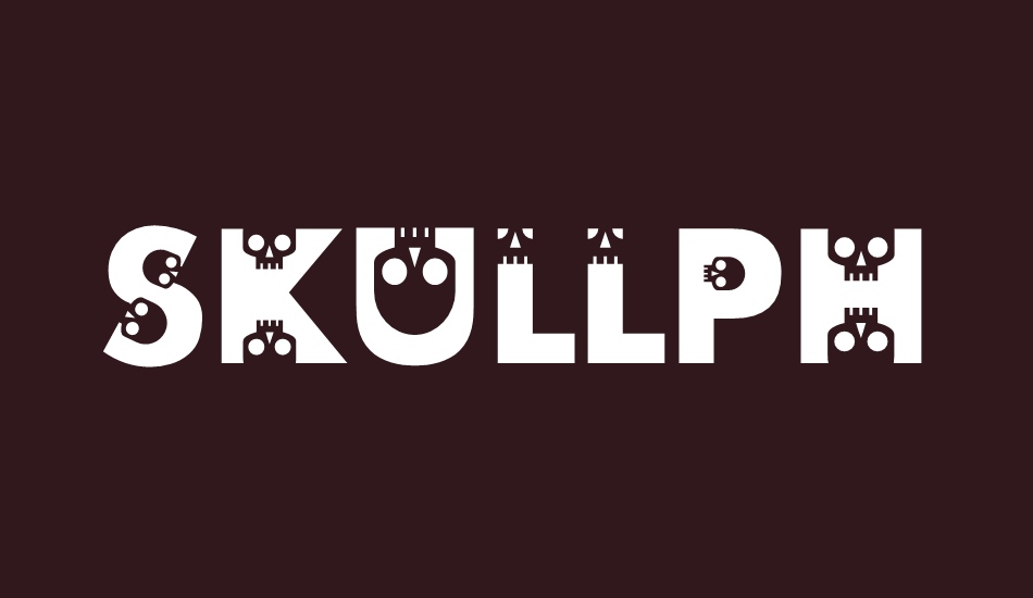 skullphabet font big