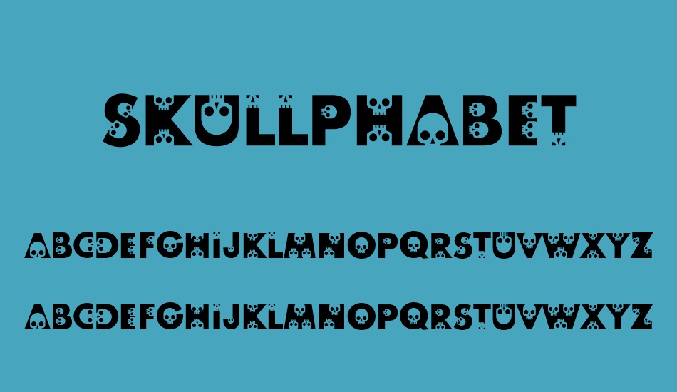 skullphabet font