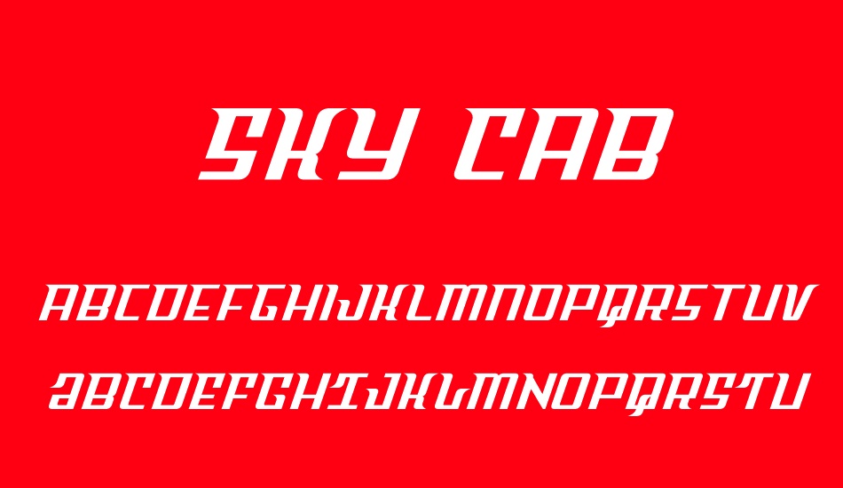 sky-cab font