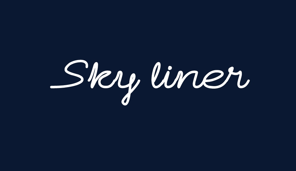 sky-liner font big