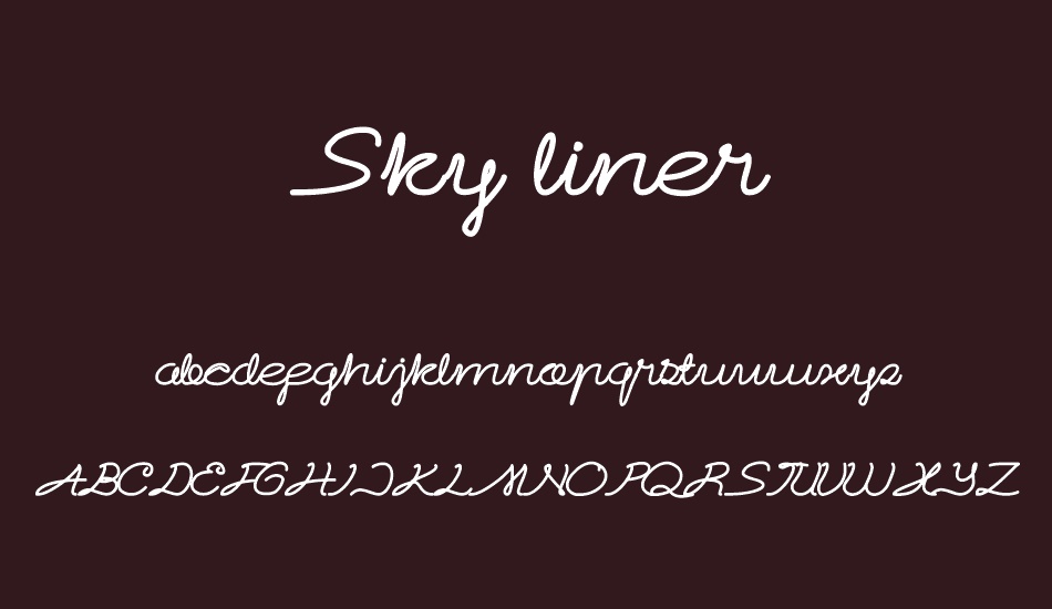 sky-liner font