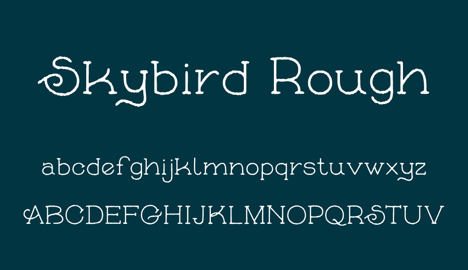skybird-rough font
