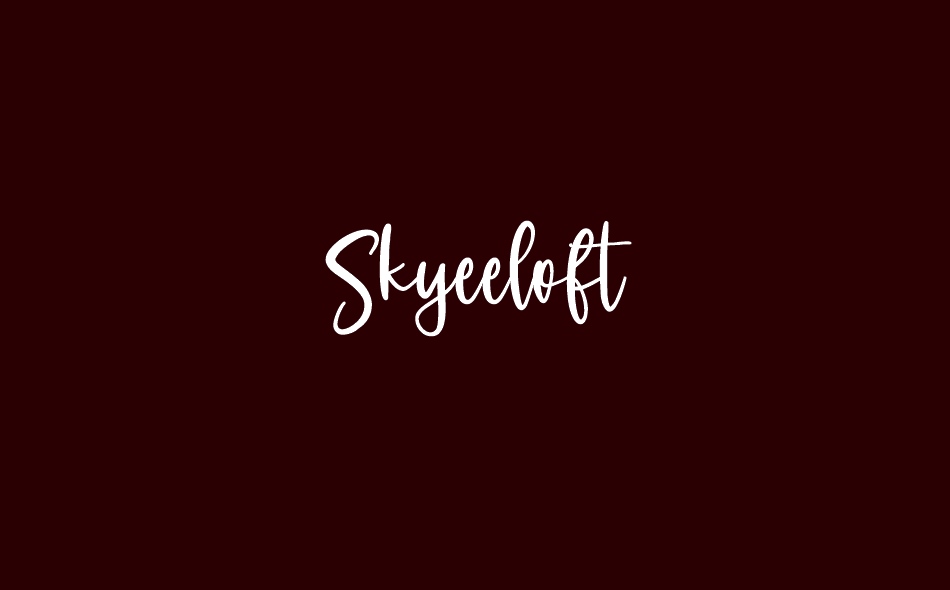 Skyeeloft font big