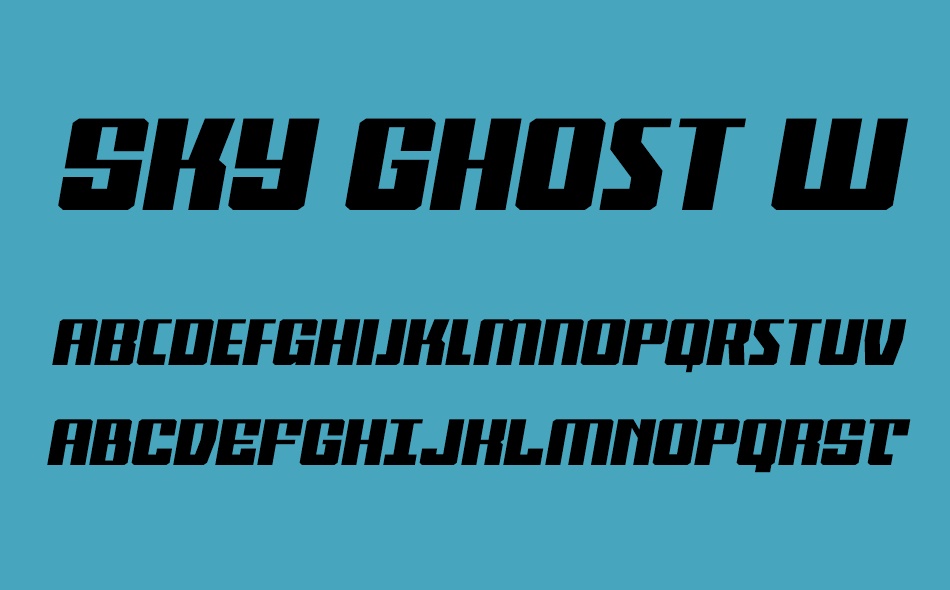 Sky Ghost font