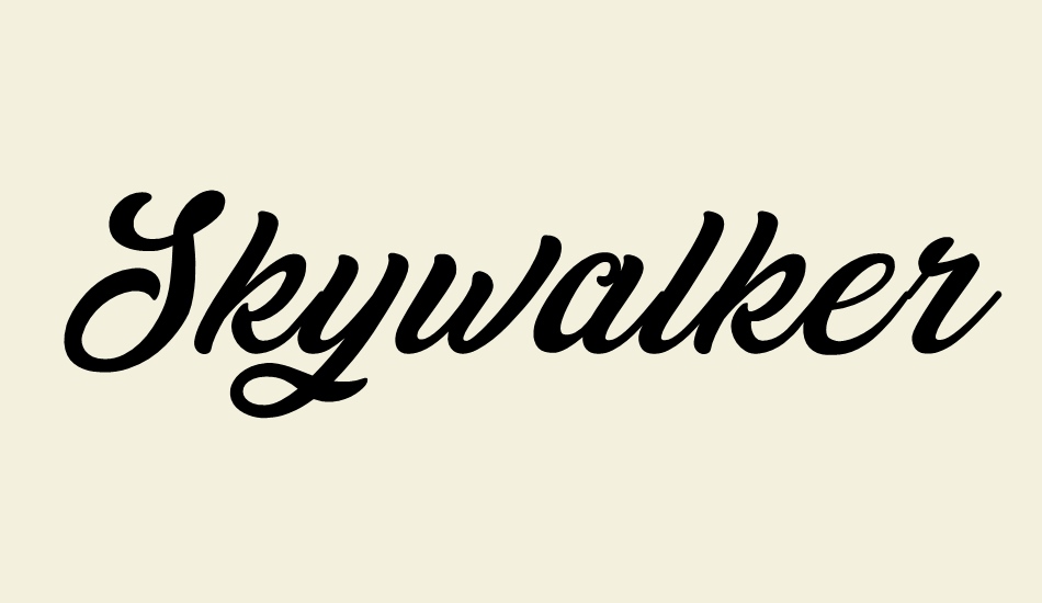 skywalker-personal-use font big