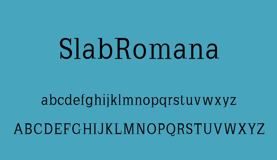 slabromana font