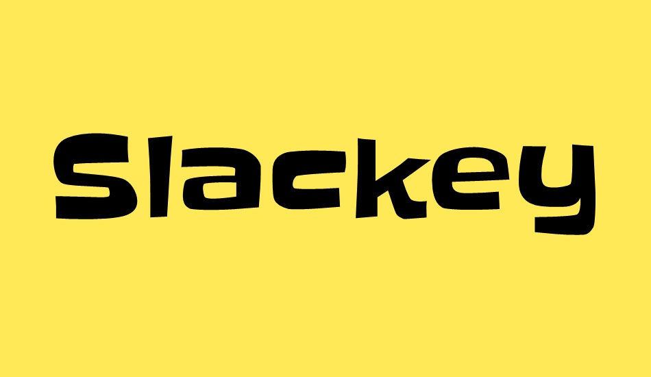 slackey font big