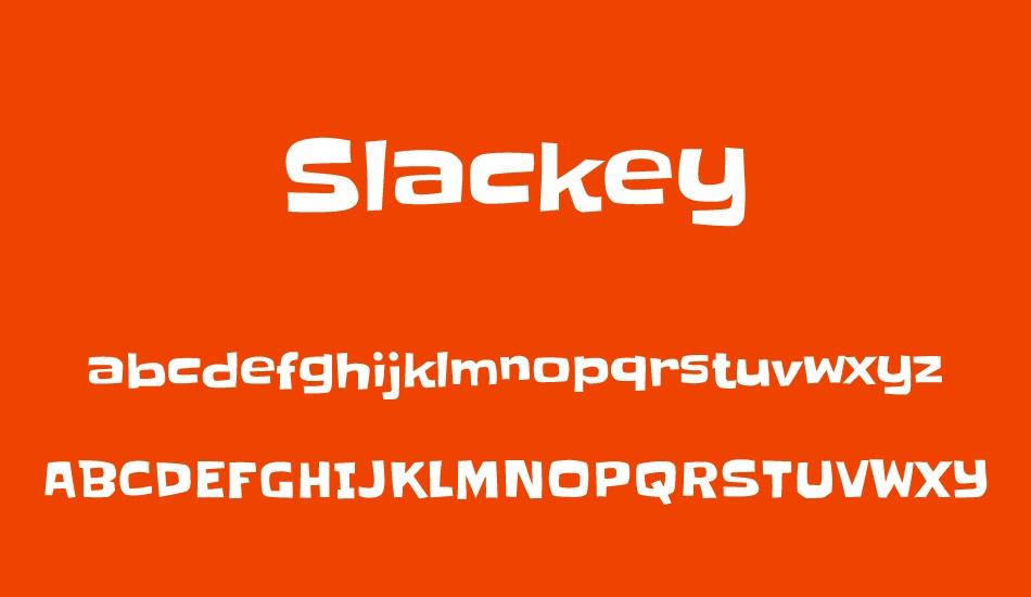 slackey font