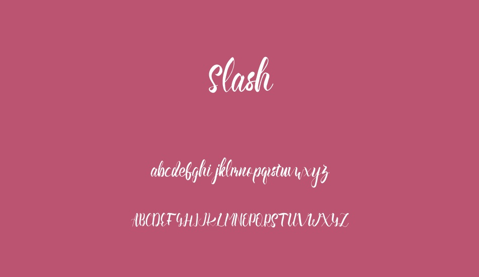 slash font