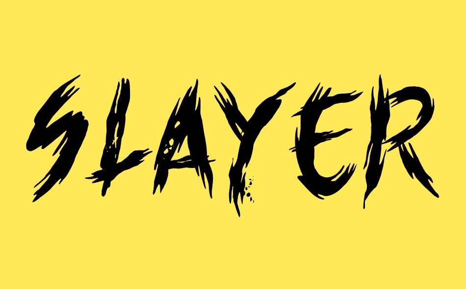 Slayer movie font big