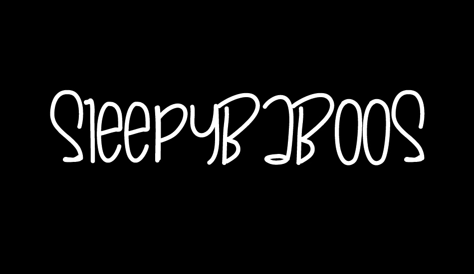 sleepybaboos font big