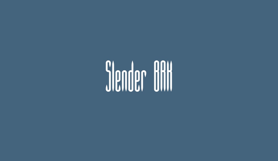 slender-brk font big