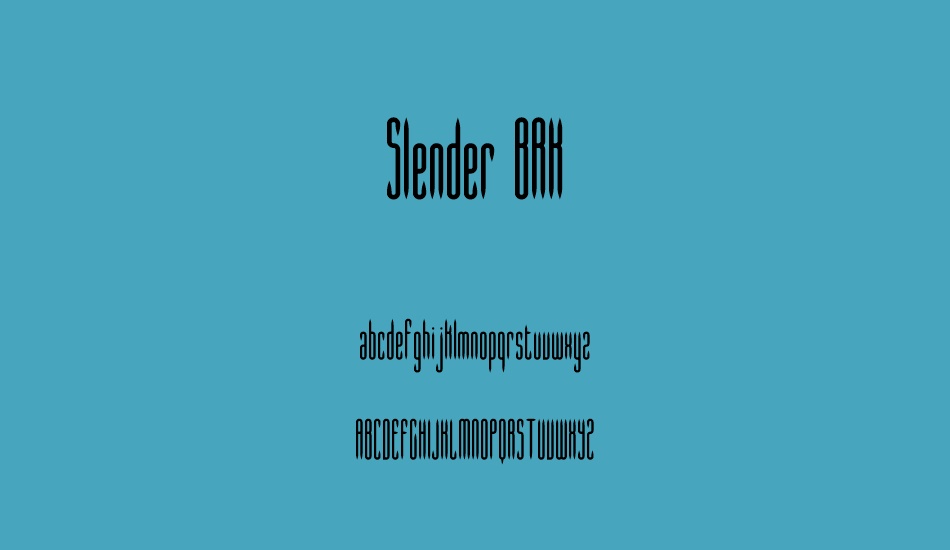 slender-brk font