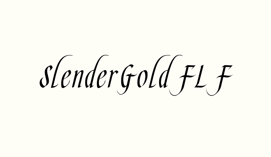 slendergoldflf font big