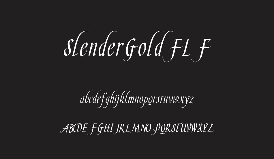 slendergoldflf font