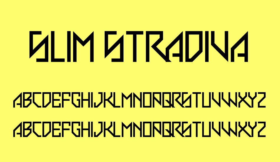 slim-stradiva font