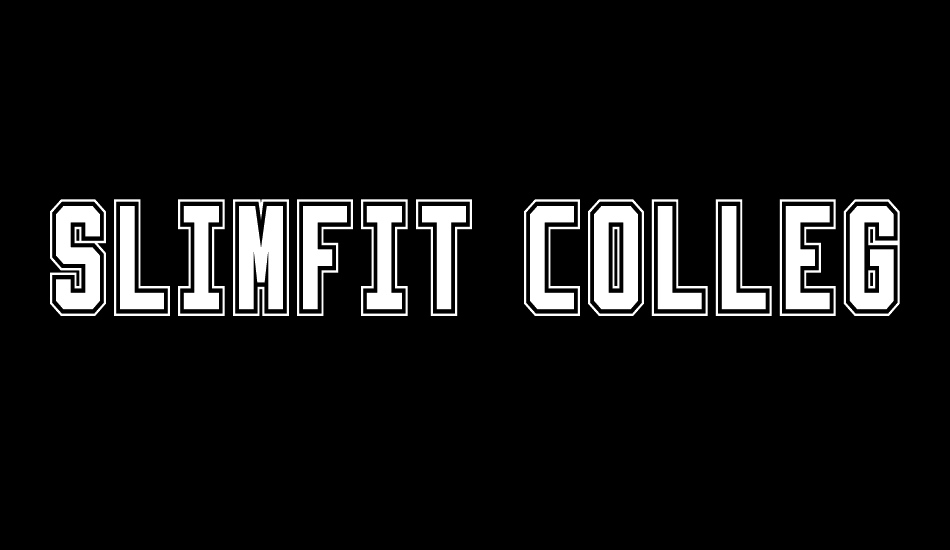 slimfit-college font big