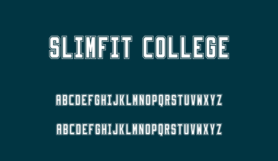 slimfit-college font
