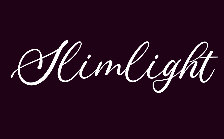 Slimlight font big