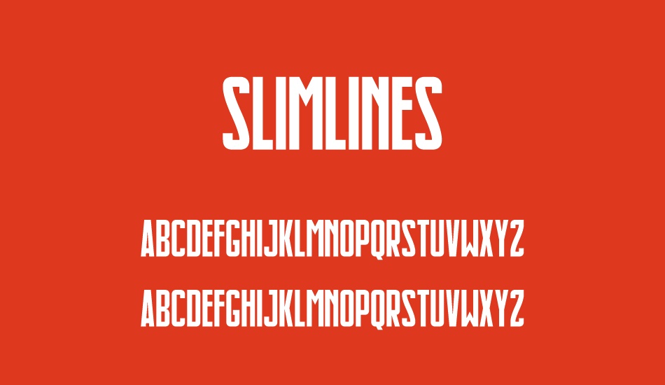 slimlines font