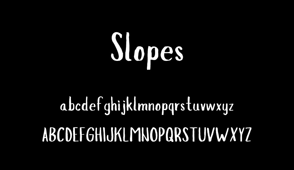 slopes font