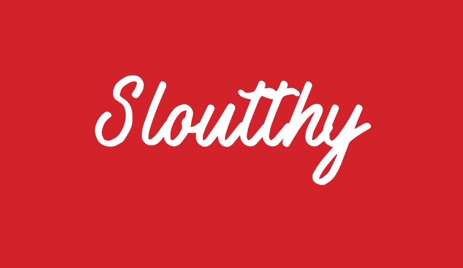sloutthy font big