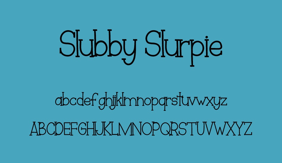 slubby-slurpie font