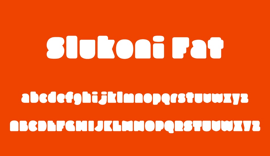 slukoni-fat font