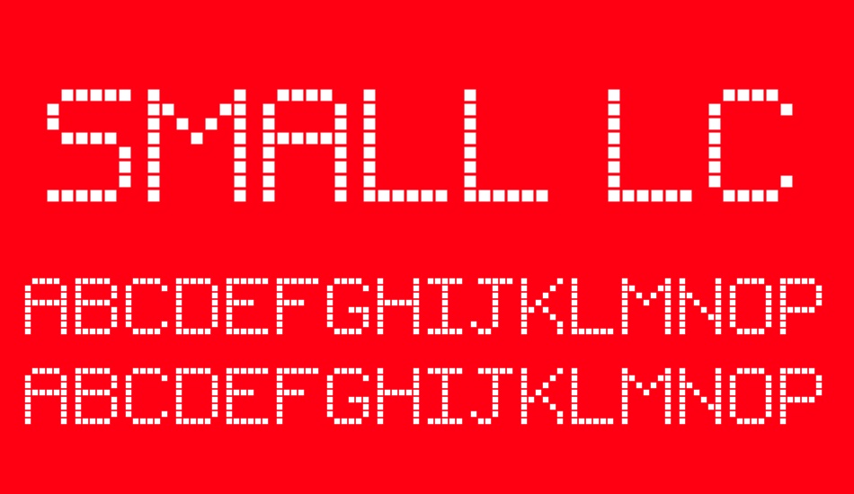 small-lcd-sign font
