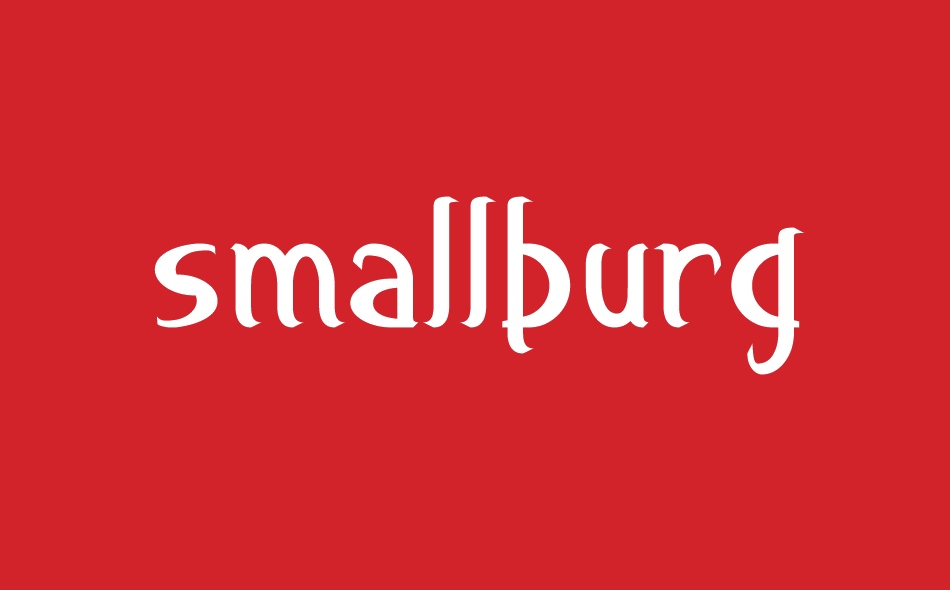 Smallburg font big