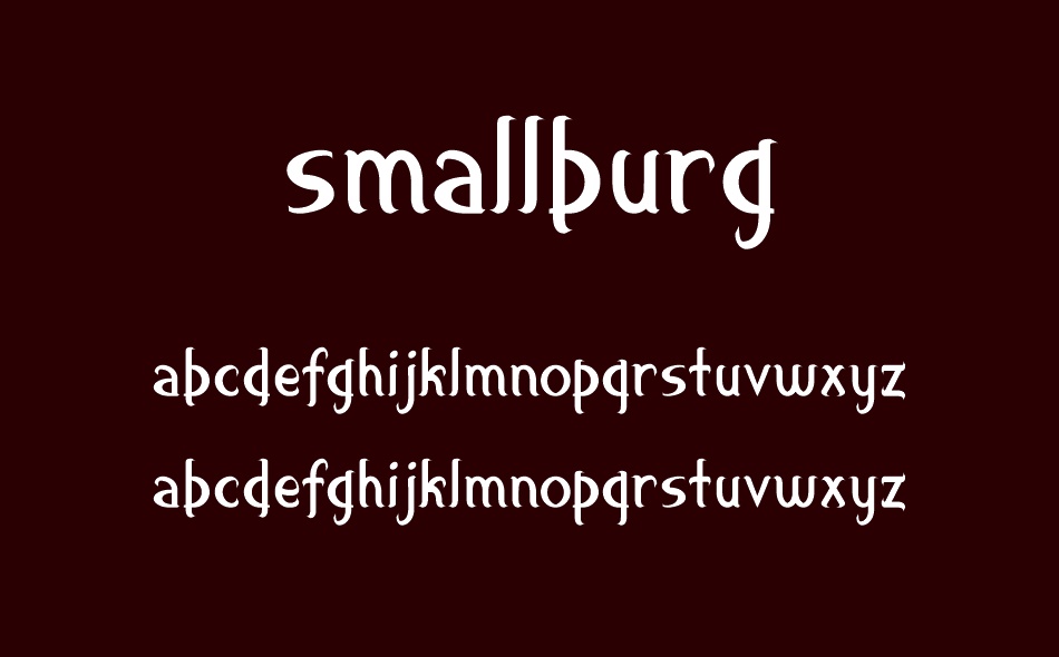 Smallburg font