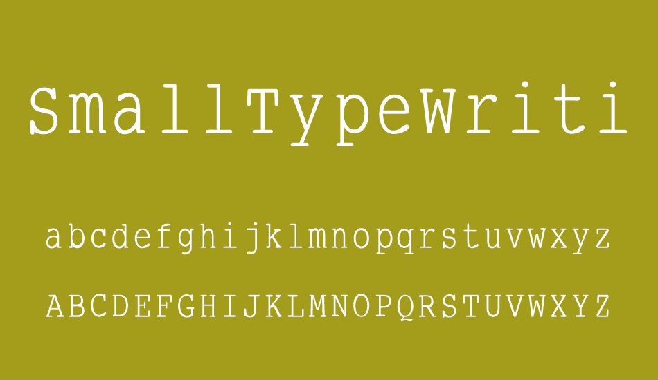 smalltypewriting font