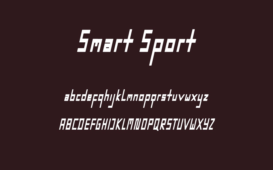 Smart Sport font