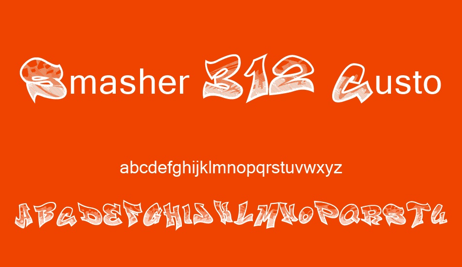 smasher-312-custom font