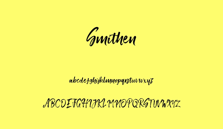 smithen- font