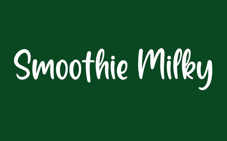 Smoothie Milky font big