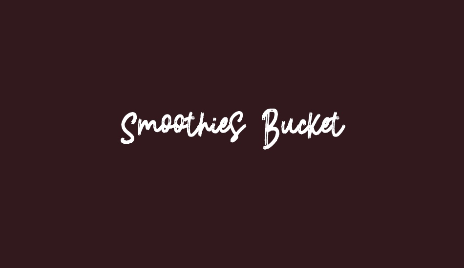 smoothies-bucket font big