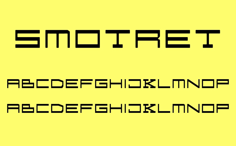 Smotret font